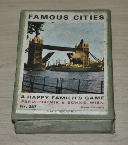 Vintage Piatnik and Wien `Famous Cities` A Happy Families Game Nr. 287 - Made in Austria