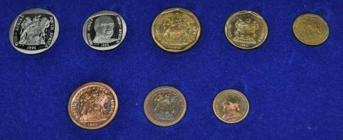 Collectible 1990 South African Short Proof Set in original South African Mint Box