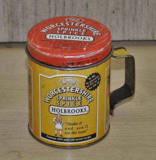 Vintage, Collectible Colman`s Worcestershire Sprinkle Spice Tin