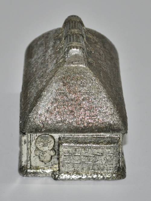 Rare and Unusual Silver Plated Watermill House Novelty Table Lighter c1960