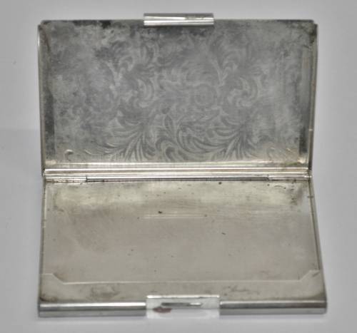 Vintage Silver Plated Business Card Holder c1970