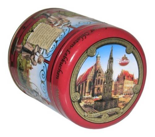 Vintage, Collectible Embossed Nuremburg Gingerbread Master Singer Tin