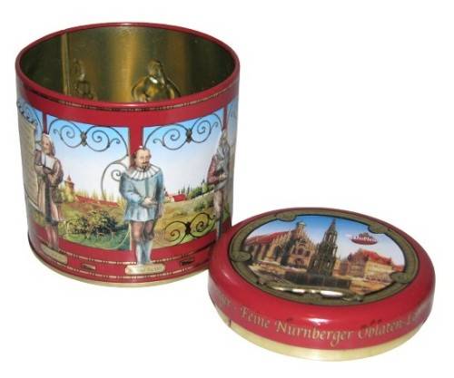 Vintage, Collectible Embossed Nuremburg Gingerbread Master Singer Tin