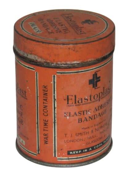 Vintage, Collectible Elastoplast Elastic Adhesive Bandage Tin - Made in England