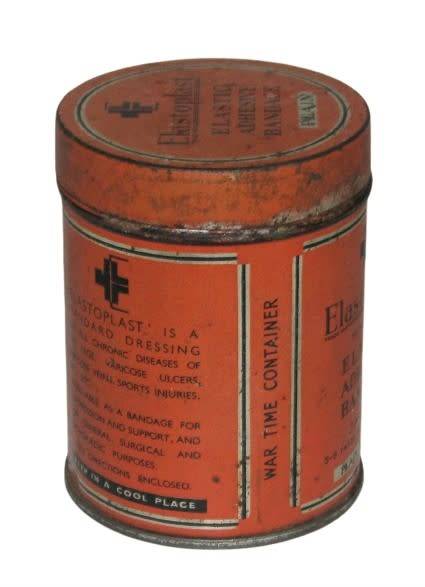 Vintage, Collectible Elastoplast Elastic Adhesive Bandage Tin - Made in England