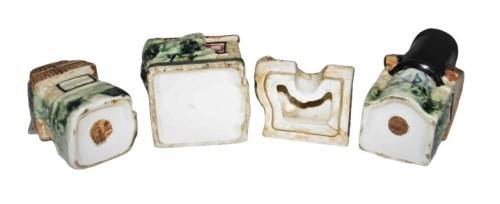 Vintage, Cottage Style Ceramic Cruet Set - Salt, Pepper and Mustard