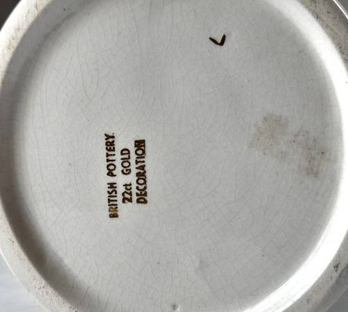 Vintage British Pottery 22 ct Gold Trimmed Mug - Where the h*** are you?
