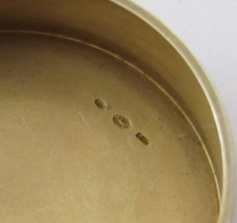 Antique Swiss 935 standard silver, gilt and guilloche enamel box, Geneva circa 1920