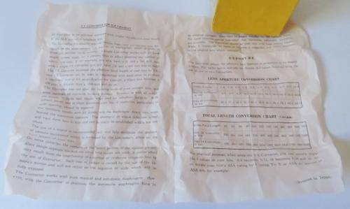 Vintage Vincor 3X Auto Converter with original box and instruction pamphlet