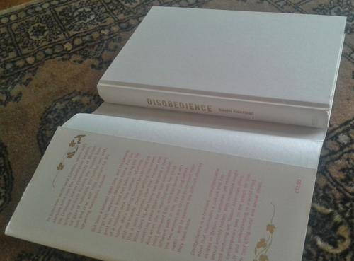 'Disobedience' by Naomi Alderman ISBN0670916285 Hardcover