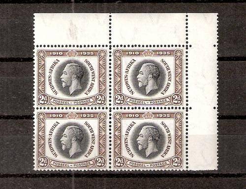 1935 JUBILEE 2d TOP RIGHT CORNER BLOCK OF 4