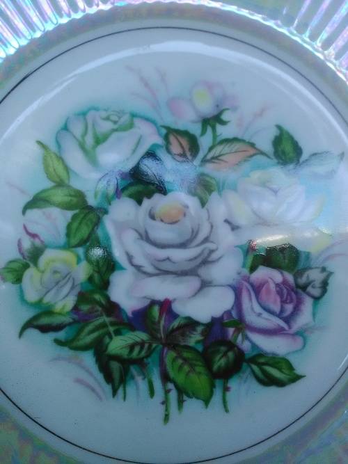 antique Vintage pearl plate