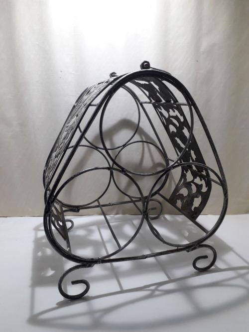 X1 WINE RACK UP FOR GRABS , HOLDS 3 BOTTLES !