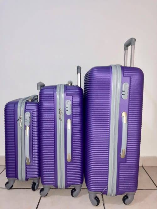 BLUE STAR SET OF 3 LIGHTWEIGHT TRAVEL LUGGAGE SUITCASE