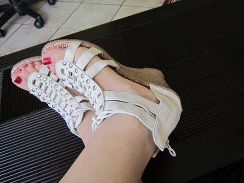 Beige Summer Wedge