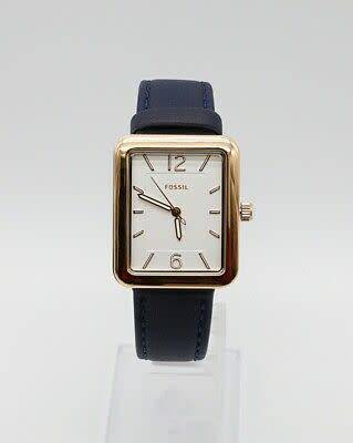 Fossil Ladies Watch Analogue Quartz Movement Leather Strap Stainless Steel