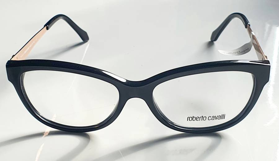 ROBERTO CAVALLI DABIH RC 860 BLACK EYE GLASSES FRAME 54-16-140 CAT EYE 0860