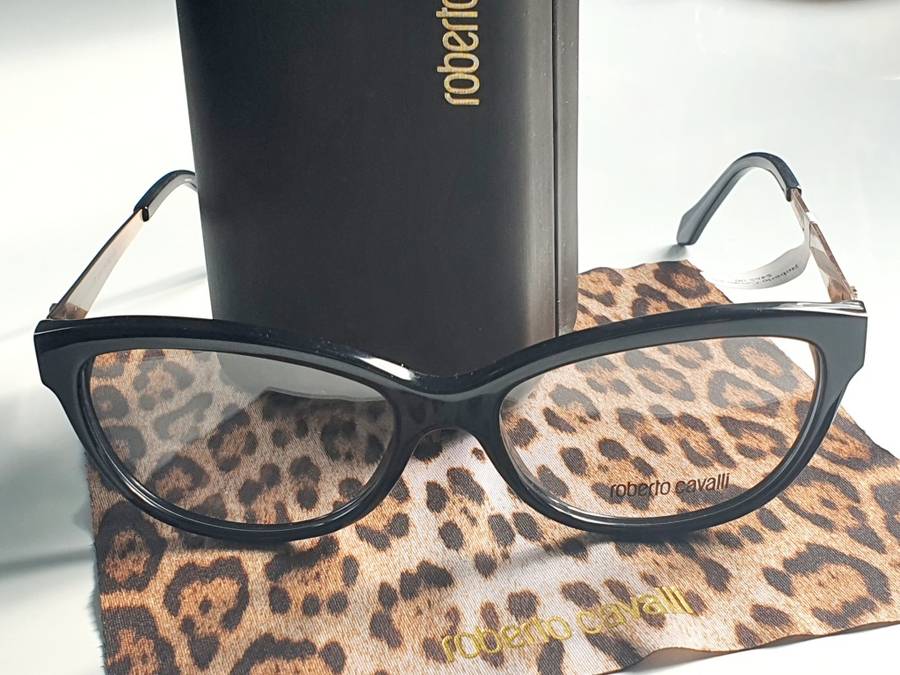 ROBERTO CAVALLI DABIH RC 860 BLACK EYE GLASSES FRAME 54-16-140 CAT EYE 0860