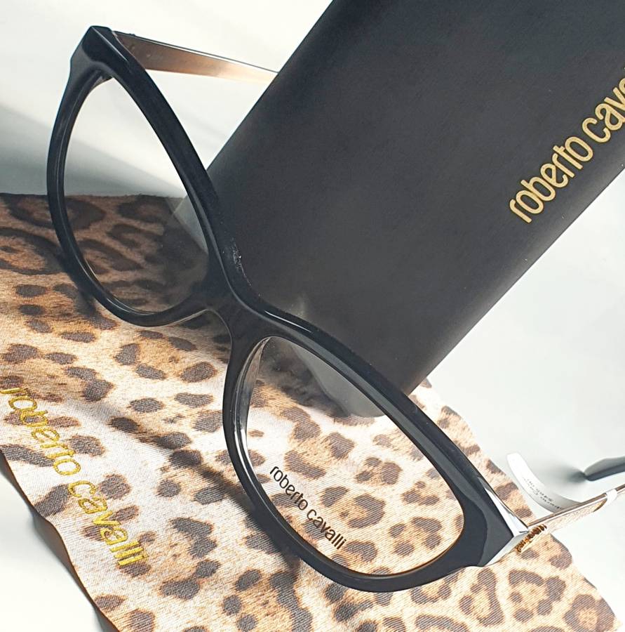 ROBERTO CAVALLI DABIH RC 860 BLACK EYE GLASSES FRAME 54-16-140 CAT EYE 0860