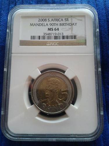 6 X NGC MS 64 2008 MANDELA SCARCE  Bid per coin