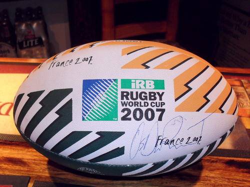 2007 Rugby World Cup Ball - Signed by Os du Randt
