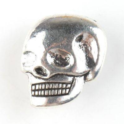 10 x Vintage Silvery Crossbones Charms