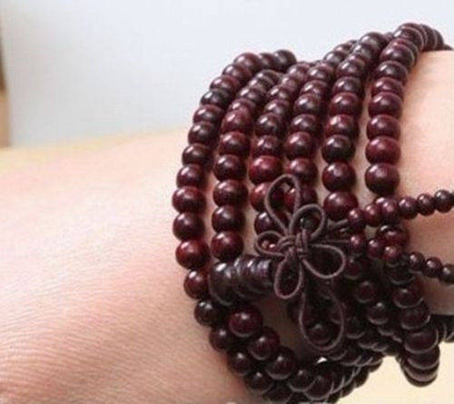 Sandalwood 4mm 216pc Buddha Mala Buddhist Lucky (necklace) bracelet Prayer Beads