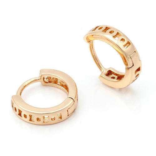 Beautiful! 9ct Gold Filled Childrens Hoop Earrings (NOT Fusion Or Plated)!