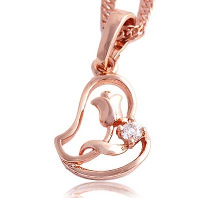 BEAUTIFUL! 18ct Rose Gold Filled Pendant (NOT Fusion Or Plated)!