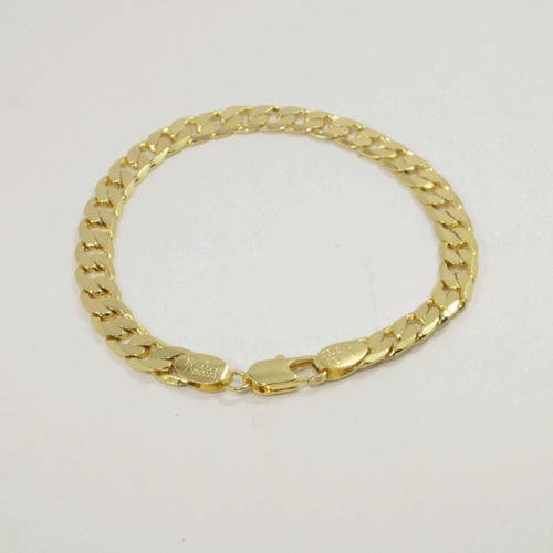 9ct Gold Filled Bracelet - 6mm x 215mm (NOT Fusion Or Plated)!