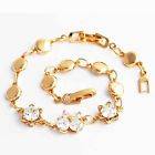 LOVELY! 9ct Gold Filled Butterfly Bracelet 3mm x 220mm (NOT Fusion Or Plated)!