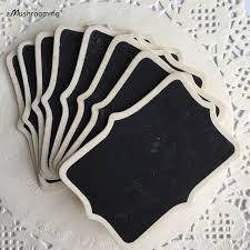 Mini chalk board. Can stand up. Double sided. Great table numbers! Please read listing!