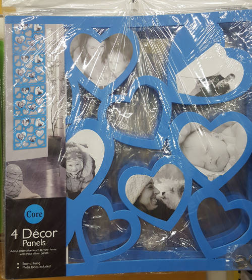 Gorgeous modern photo frame panels. 4 PANELS PER SET!!  Please read listing.