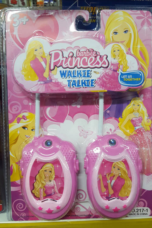Walkie talkie set. Barbie/Mr Peabody/Peppa pig! Really works. PLEASE read listing.