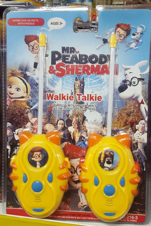 Walkie talkie set. Barbie/Mr Peabody/Peppa pig! Really works. PLEASE read listing.
