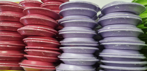 CLEARANCE SALE!! Plastic tableware! Plates. Various colors. See other clearance auctions!