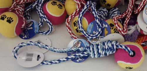 Twisted rope with ball Pet toy. REDUCED TO CLEAR! See our other clearance auctions!