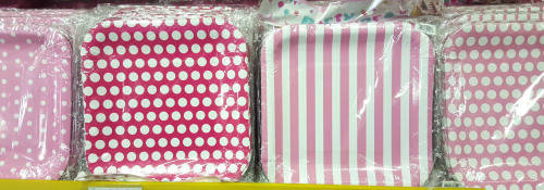 Paper plates- 10 plates per set! Assorted colors. WHOLESALE clearance.