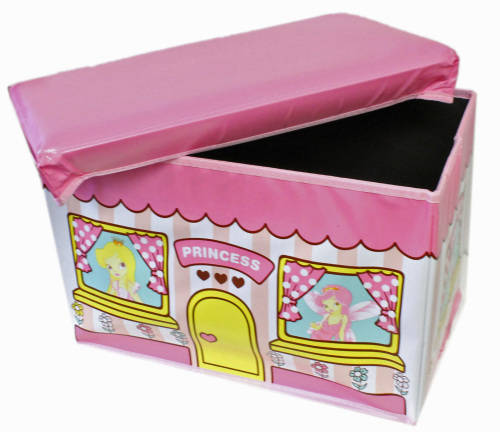 BIG kids storage toy box and stool, FIRE TRUCK OR PRINCESS!