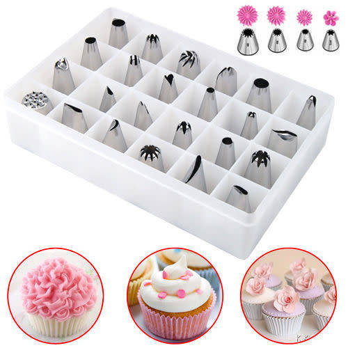 24 PC's Piping Nozzles in Container.
