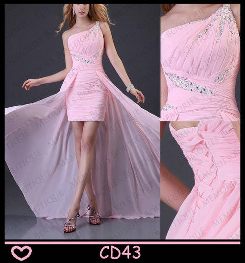 PINK COCKTAIL BRIDESMAID DRESS