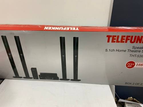 **BARGAIN BUY** DEMO AS NEW TELEFUNKEN TALL BOY HIFI SPEAKERS IN BOX - WORTH R1000 -GRAB IT@R599!
