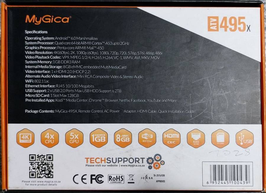 MyGica Android Tv Box ATV495x