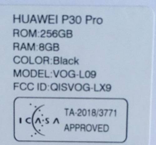 Huawei P30 Pro 256GB, 6.47` Display, 40MP Leica Optics, 8GB RAM - Black - Full Google - Reduced