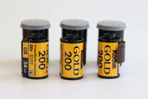 Lot of 3 Kodak Gold 200 expired 35mm films.
