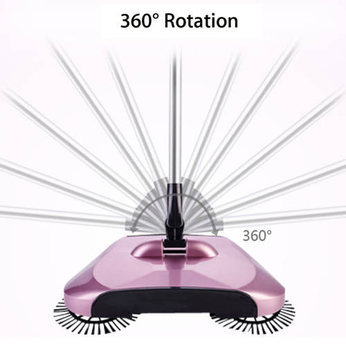 Swifty sweeper 3 in 1,automatic hand push sweeper broom,dustpan and a trash bin