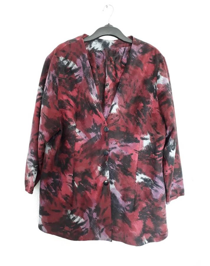 Dress Suit - Rusty Maroon Floral