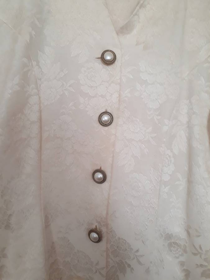 Women's Jacket - Patterned - Cream