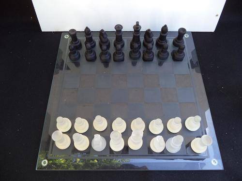 Frosted Glass Chess Piece Set