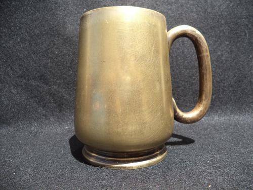 EPNS Hard Soldered Brass Pint Tankard
